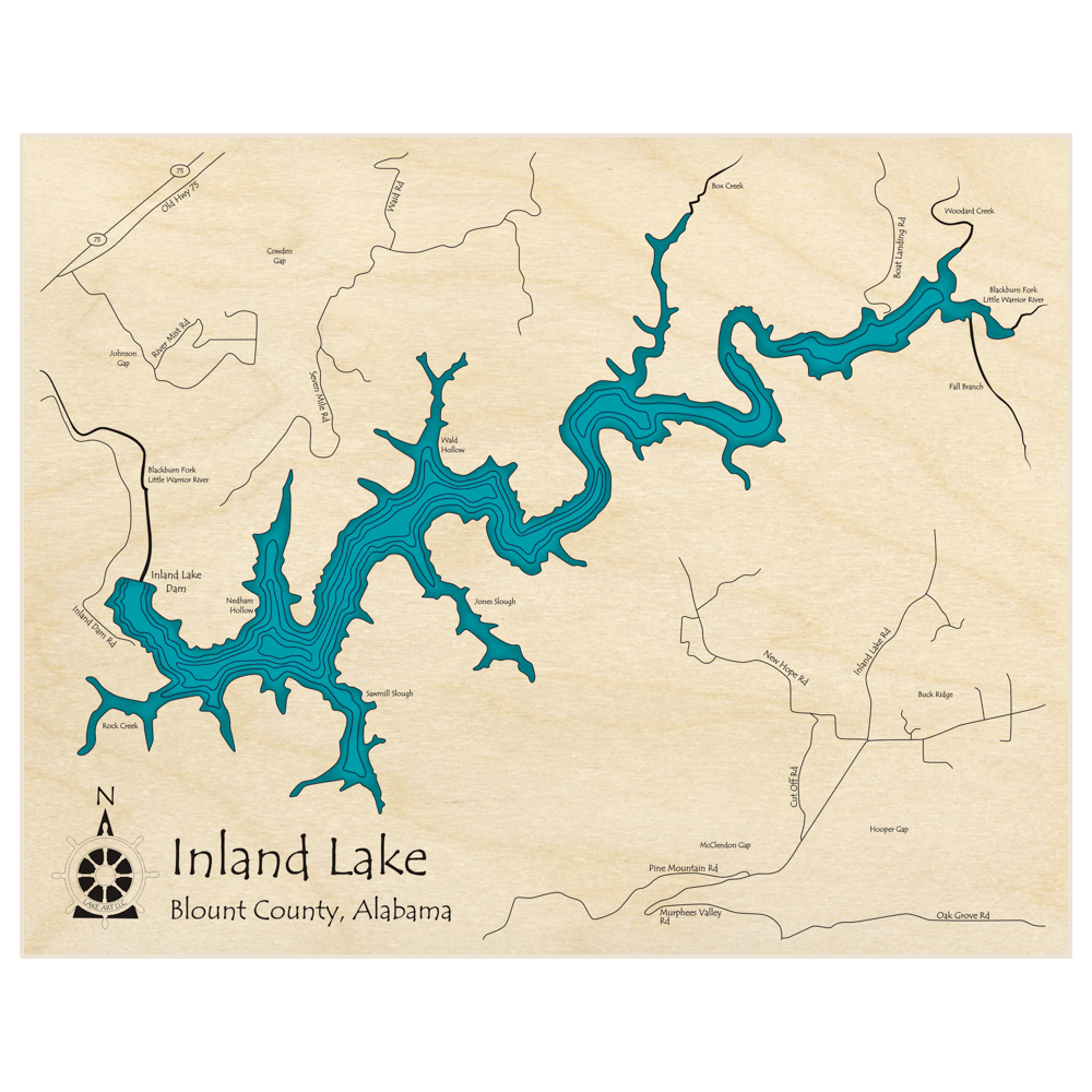 Inland lake maps