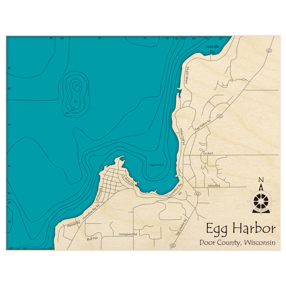 egg-harbor-3d-custom-wood-map-lake-art-llc