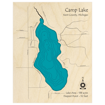 LakeMaster Marked Map: Lake Okoboji - MidWest Outdoors